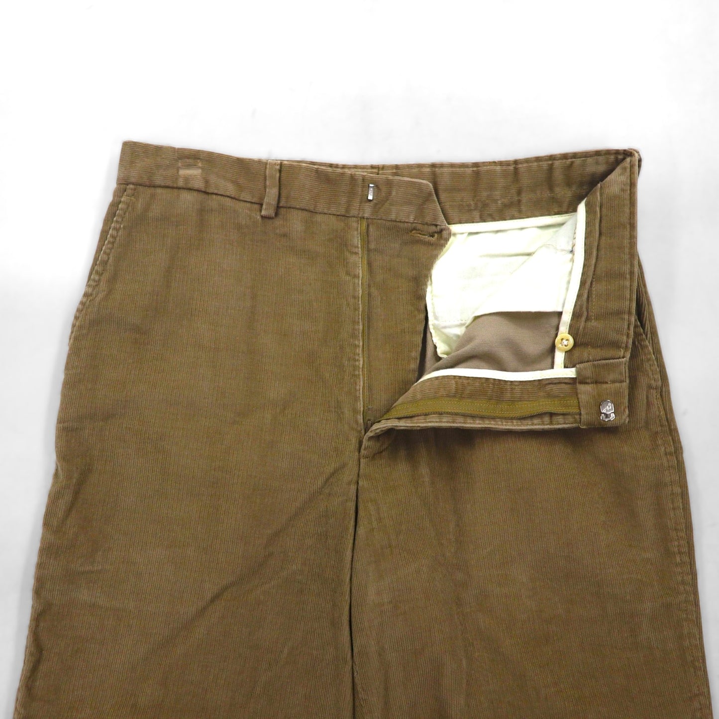 LANDS' END 90s USA Made Corduroy Chino Pants, Size M, Beige, Cotton