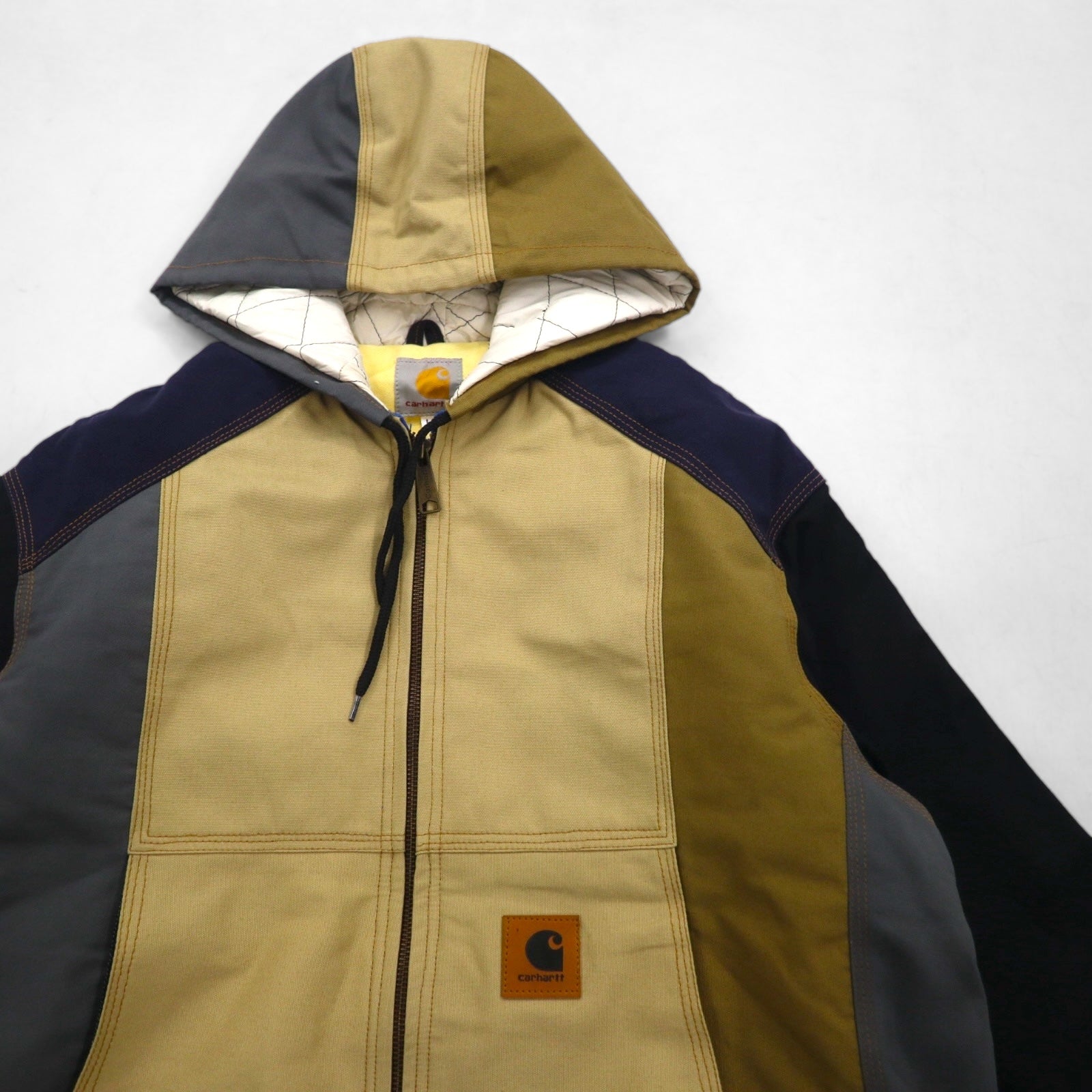 carhartt リメイク 再構築 カラーブロック ダック アクティブジャケット