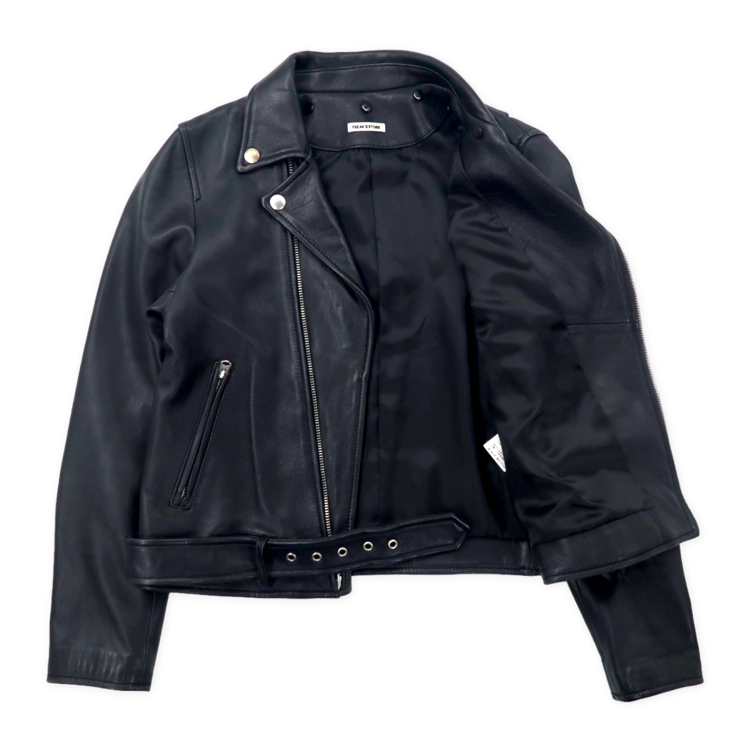 FREAK'S STORE Double Riders Jacket S Black sheep leather 