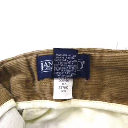 LANDS' END 90s USA Made Corduroy Chino Pants, Size M, Beige, Cotton