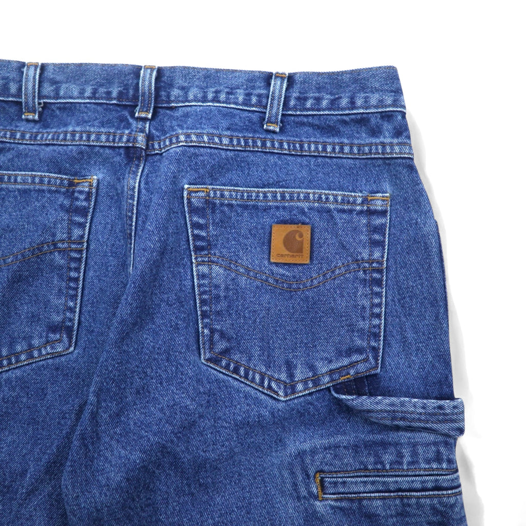 Carhartt Relaxed Fit Painter Denim Pants Size 34 Indigo Blue RELAXED FIT CARPENTER JEAN B171 DST Made in Nicaragua