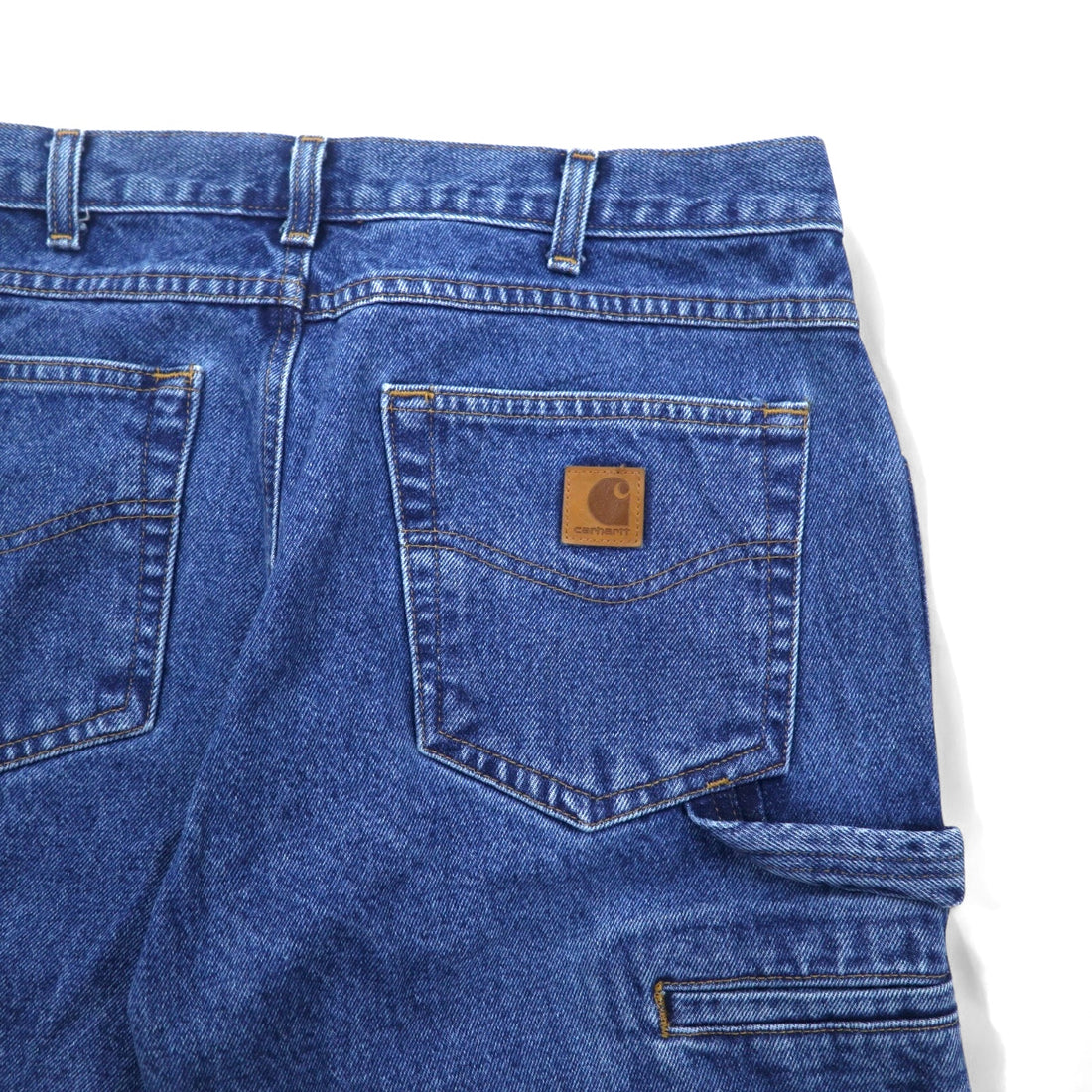 Carhartt Relaxed Fit Painter Denim Pants Size 34 Indigo Blue RELAXED FIT CARPENTER JEAN B171 DST Made in Nicaragua
