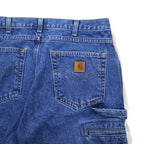 Carhartt Relaxed Fit Painter Denim Pants Size 34 Indigo Blue RELAXED FIT CARPENTER JEAN B171 DST Made in Nicaragua