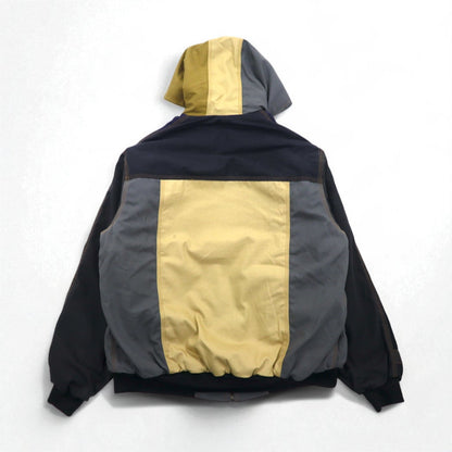 carhartt リメイク 再構築 カラーブロック ダック アクティブジャケット パーカー L マルチカラー クレイジーパターン コットン