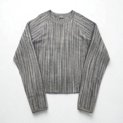 ATELIER BETON (BIOTOP) Pile Long Sleeve Knit Sweater, Size M, Gray, 171-18G, Made in Japan