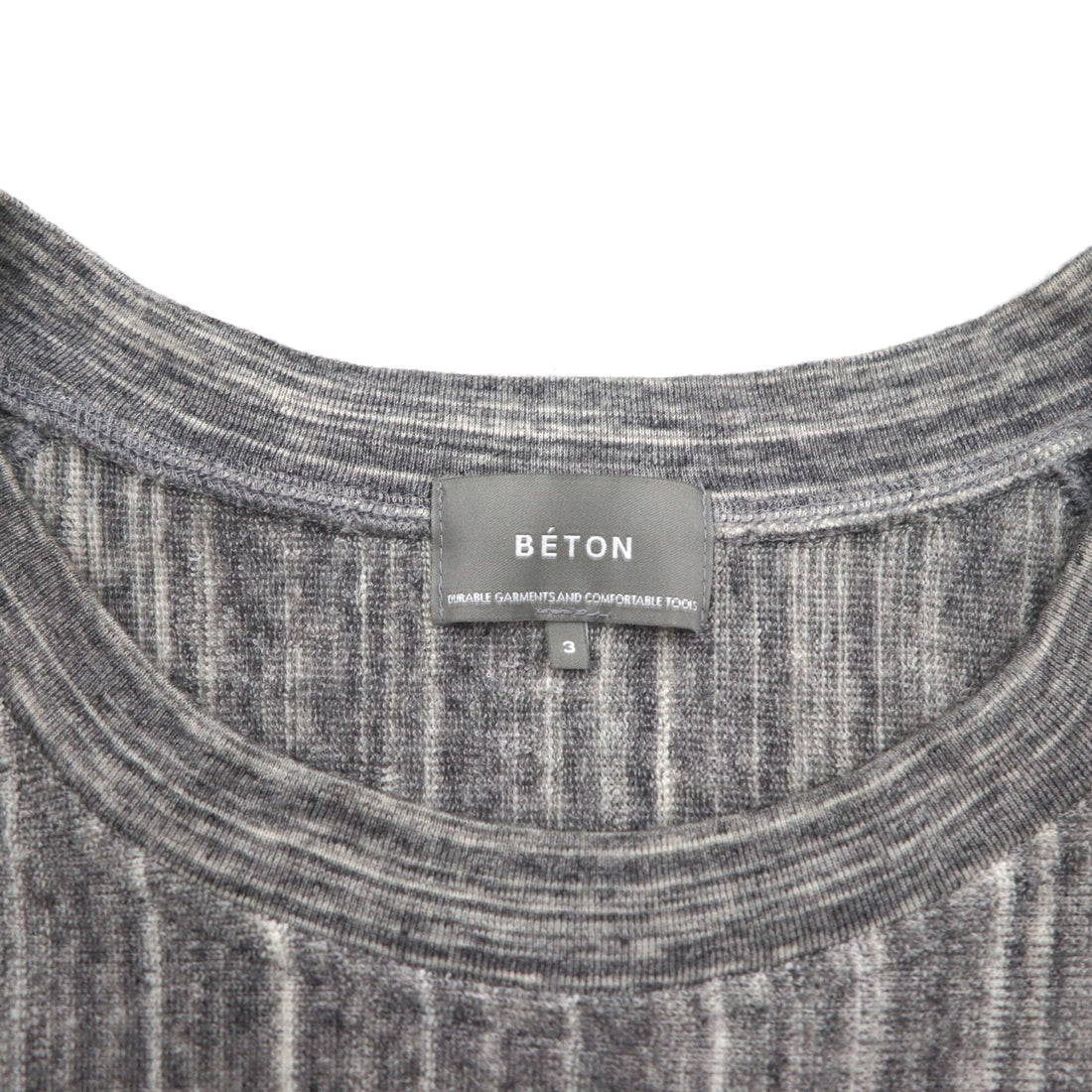 ATELIER BETON ( BIOTOP 取扱い ) パイル ロングスリーブ PILE LONG SLEEVE ニット セーター M グレー 171-18G 日本製