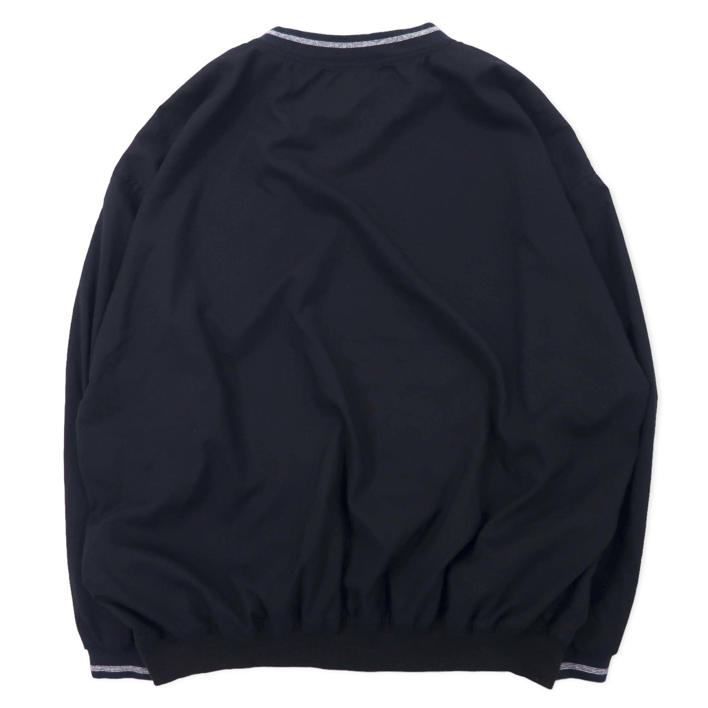 AKWA USA製 ピステ プルオーバー ナイロンジャケット XL ブラック ポリエステル US企業 DUPONT ワンポイント刺繍 ビッグサイズ
