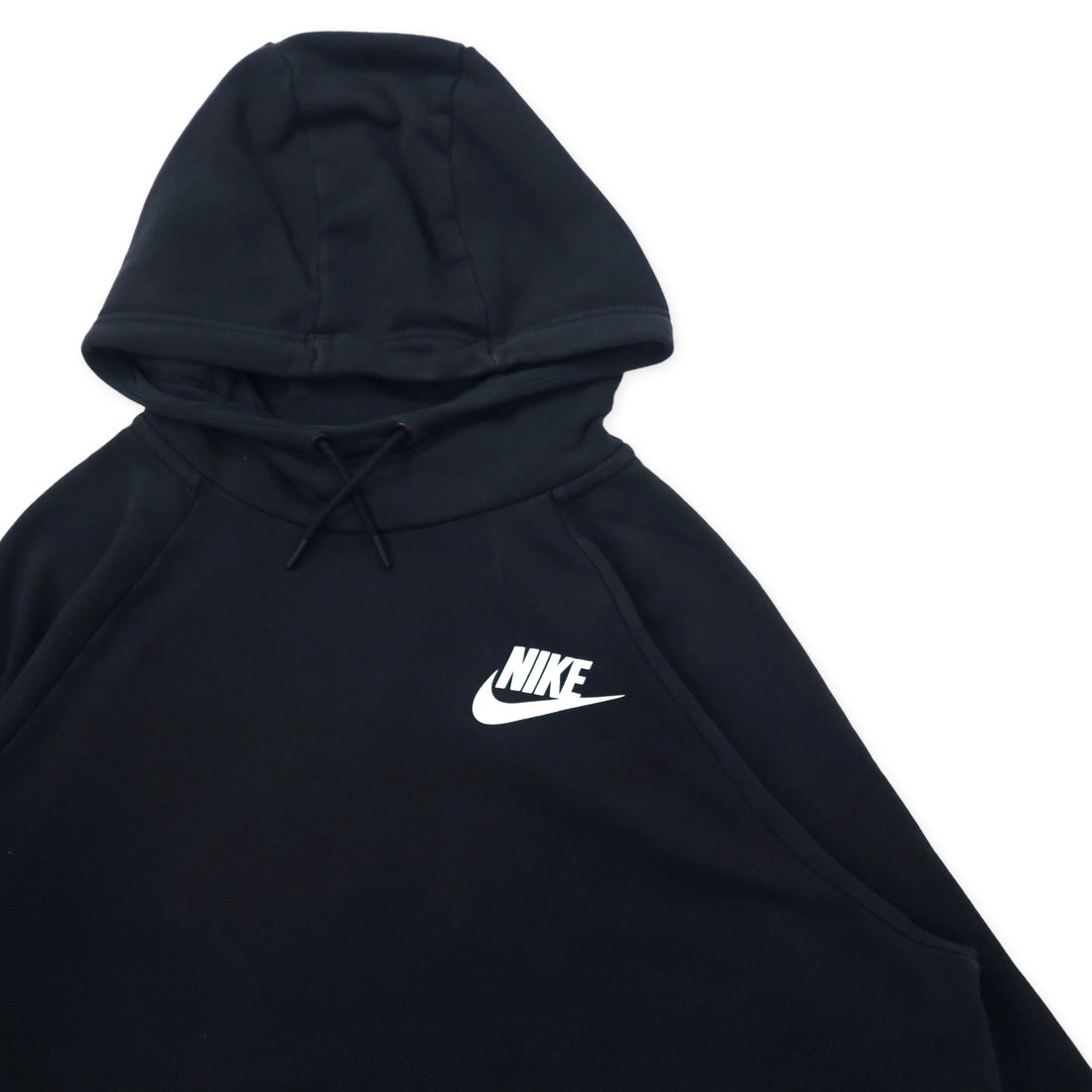 NIKE Loose Fit Pullover Hoodie 1X Black Cotton Swoosh Logo Women's Sportswear Rally Hoodie Sz 2X AA0733-010