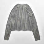 ATELIER BETON ( BIOTOP 取扱い ) パイル ロングスリーブ PILE LONG SLEEVE ニット セーター M グレー 171-18G 日本製