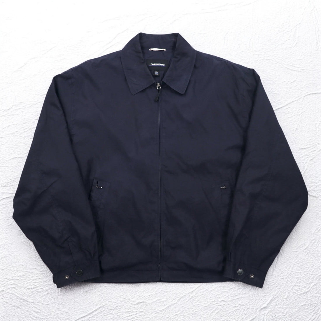 LONDON FOG Swing Top Harrington Jacket XL Navy Mesh Liner