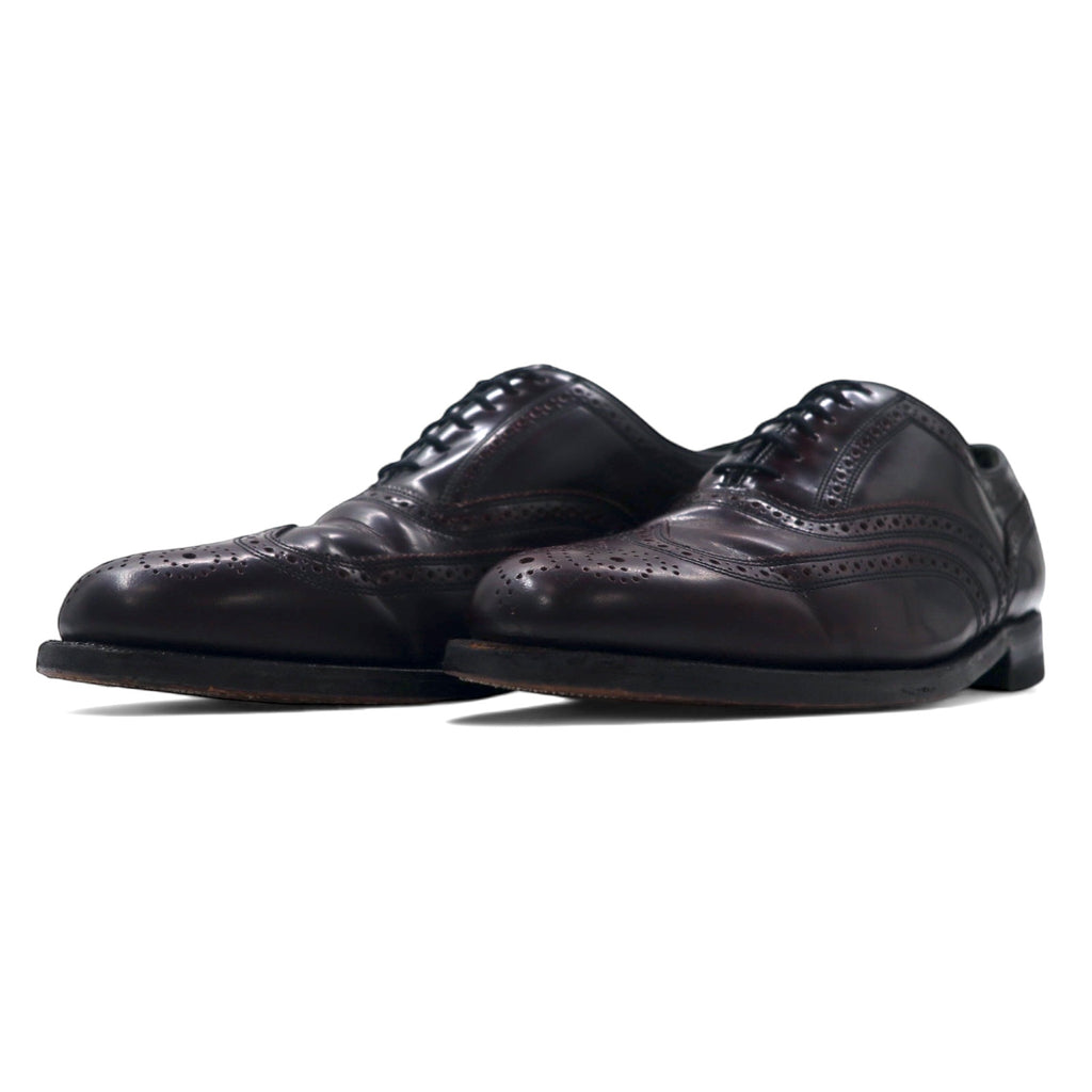 FLORSHEIM IMPERIAL Wingtip Oxford Shoes, Made in USA, Size 26.5cm, Bordeaux Leather, 93351