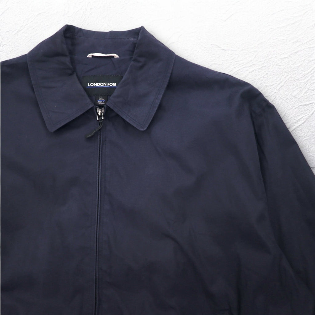 LONDON FOG Swing Top Harrington Jacket XL Navy Mesh Liner