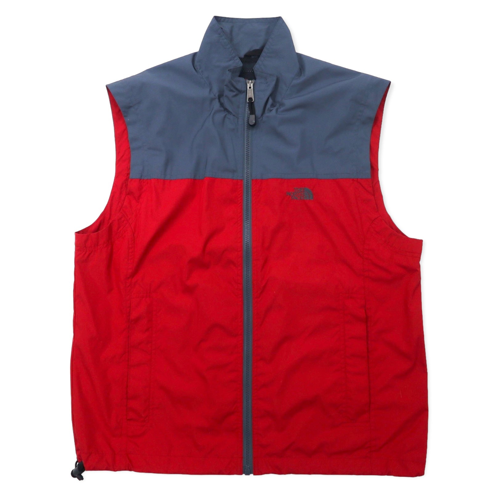 日本然リトテ-古着オンライン-THE NORTH FACE ハイドレナベスト L レッド ポリエステル 撥水 ワンポイントロゴ刺繍 NP-2802-THE NORTH FACE Hydrena VEST L Red polyester water-repellent one-point logo embroidery NP-2802