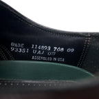 FLORSHEIM IMPERIAL Wingtip Oxford Shoes, Made in USA, Size 26.5cm, Bordeaux Leather, 93351
