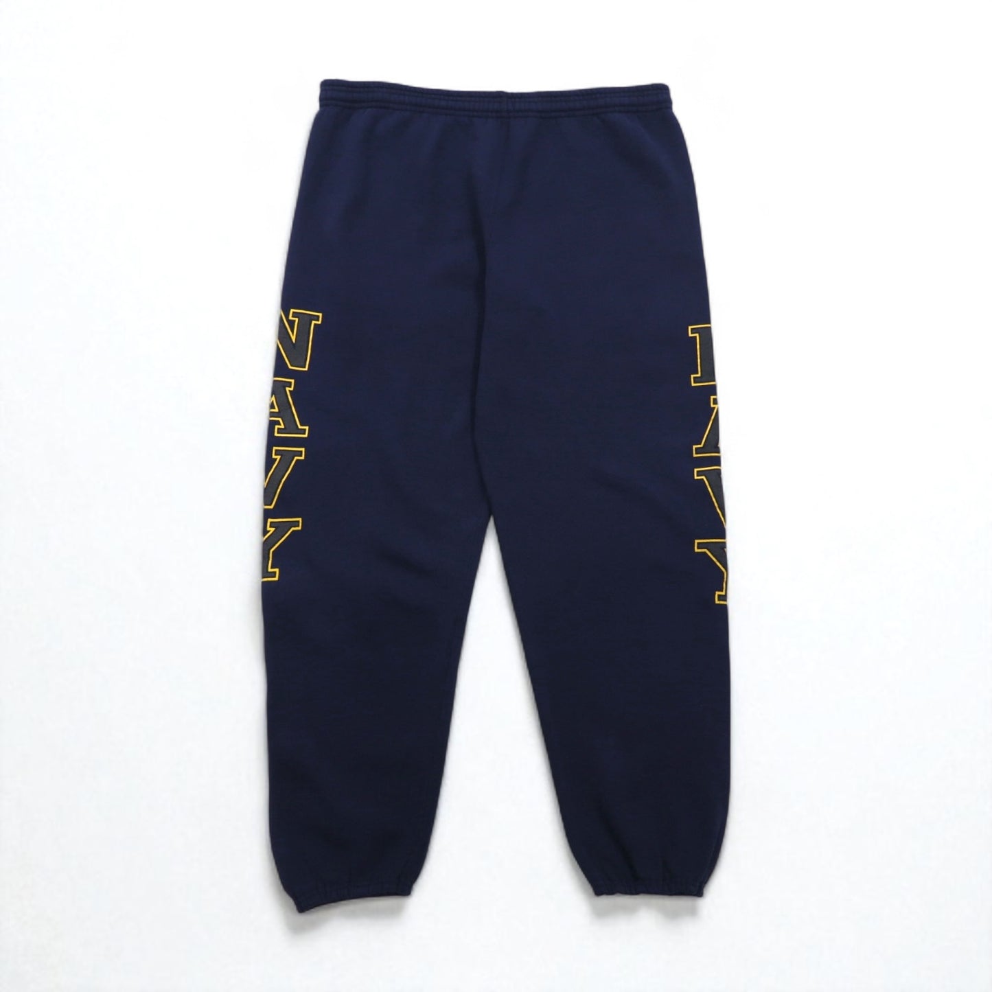 US NAVY 米軍 USA製 スウェットパンツ L ネイビー コットン ミリタリー SOFFE