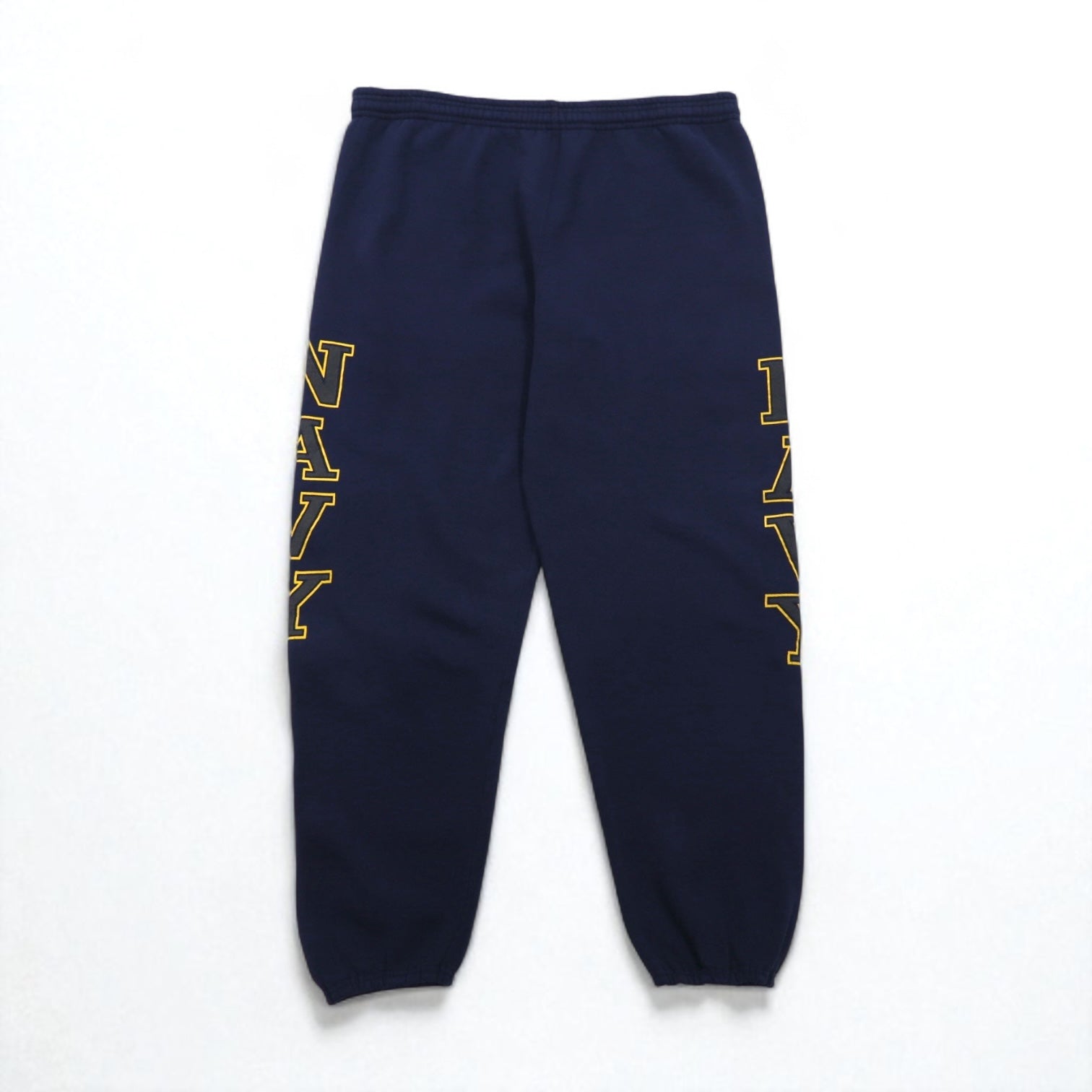 US NAVY Military Sweatpants, Size L, Navy Cotton, Made in USA, SOFFE