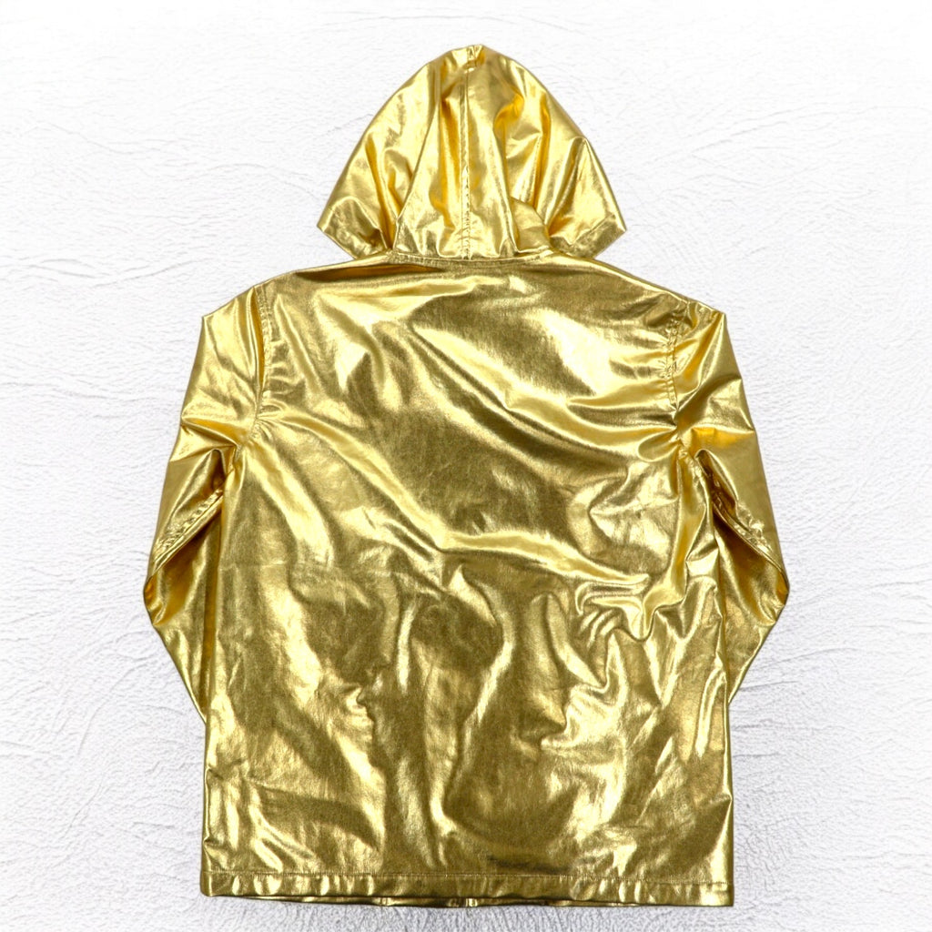 BLACK comme des GARCONS Zip Hoodie L Metallic Gold AD2018 Made in Japan