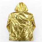 BLACK comme des GARCONS Zip Hoodie L Metallic Gold AD2018 Made in Japan