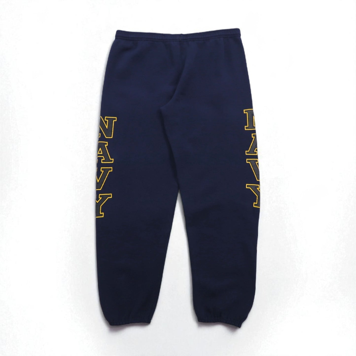 US NAVY 米軍 USA製 スウェットパンツ L ネイビー コットン ミリタリー SOFFE