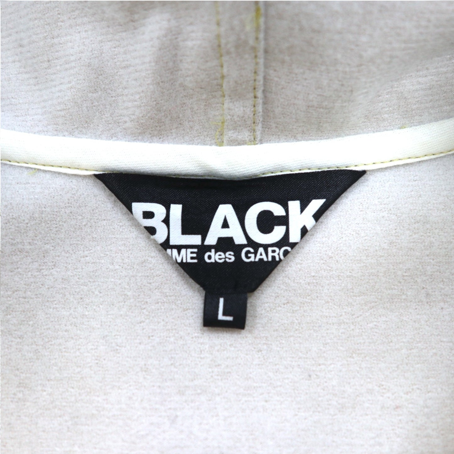 BLACK comme des GARCONS ジップパーカー L メタリック ゴールド AD2018 日本製