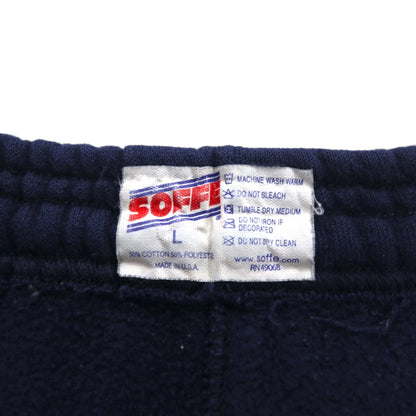 US NAVY 米軍 USA製 スウェットパンツ L ネイビー コットン ミリタリー SOFFE