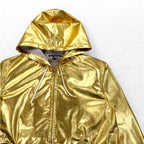 BLACK comme des GARCONS Zip Hoodie L Metallic Gold AD2018 Made in Japan