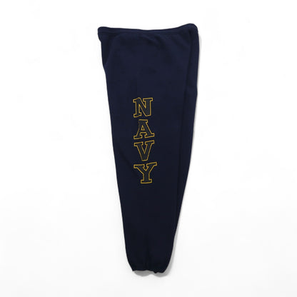 US NAVY 米軍 USA製 スウェットパンツ L ネイビー コットン ミリタリー SOFFE