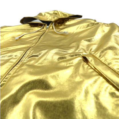 BLACK comme des GARCONS ジップパーカー L メタリック ゴールド AD2018 日本製