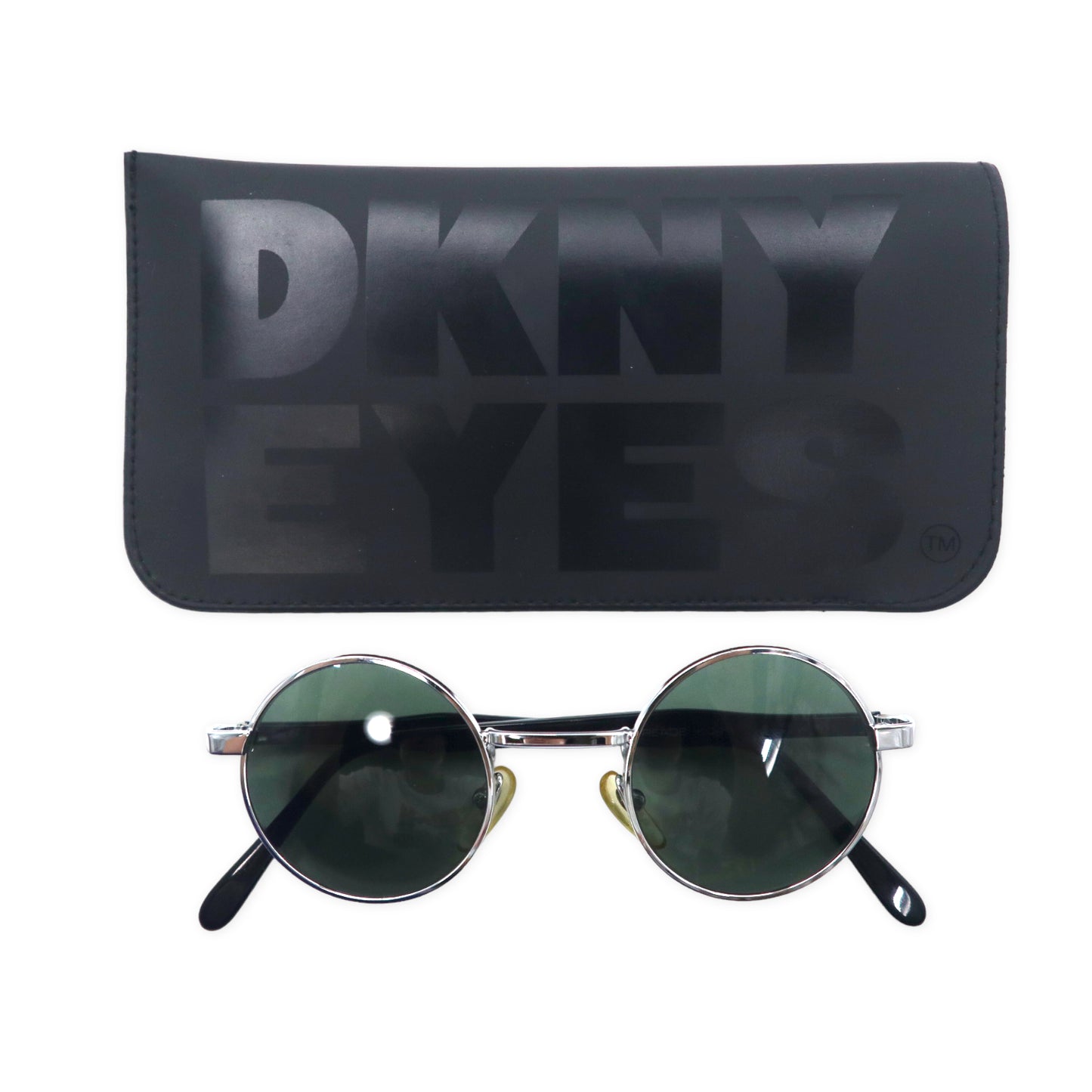 DKNY ラウンド サングラス ブラック READE メタル KO411