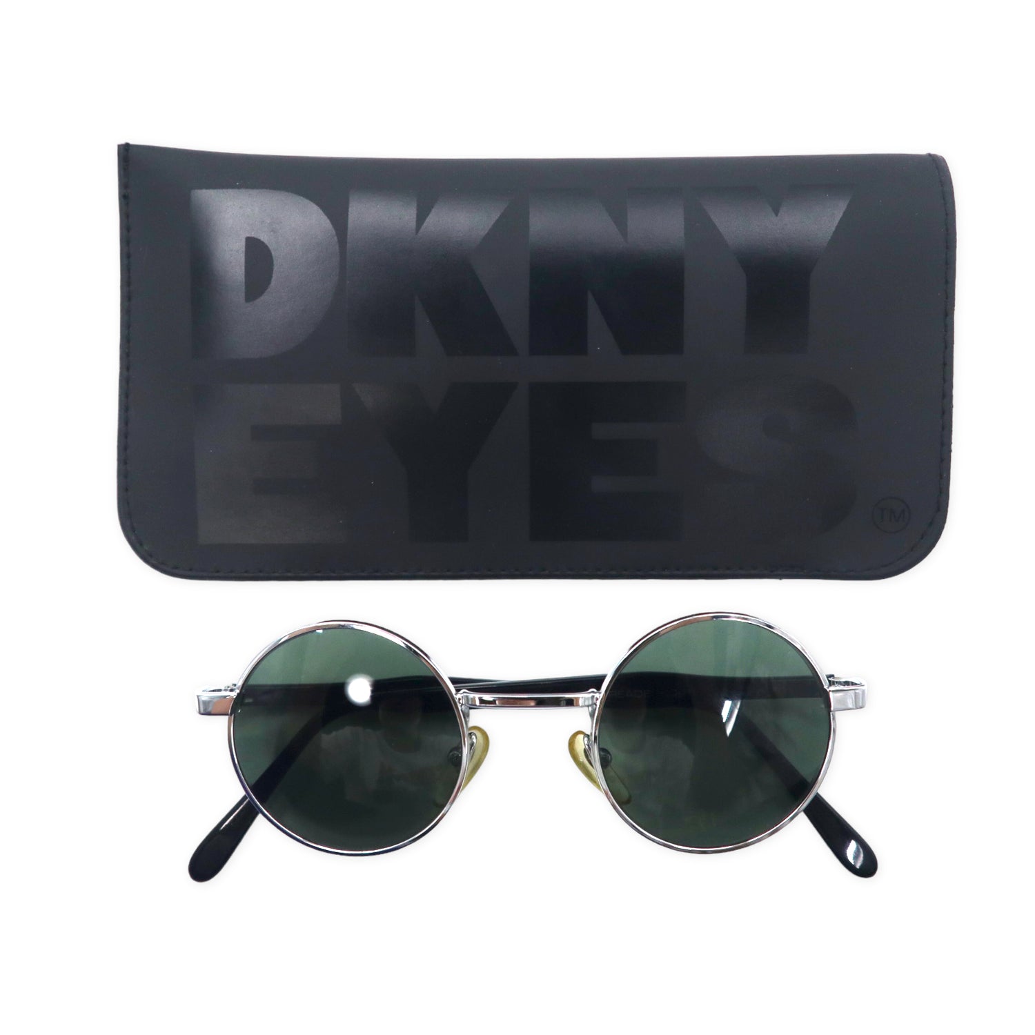 DKNY ラウンド サングラス ブラック READE メタル KO411 - サングラス