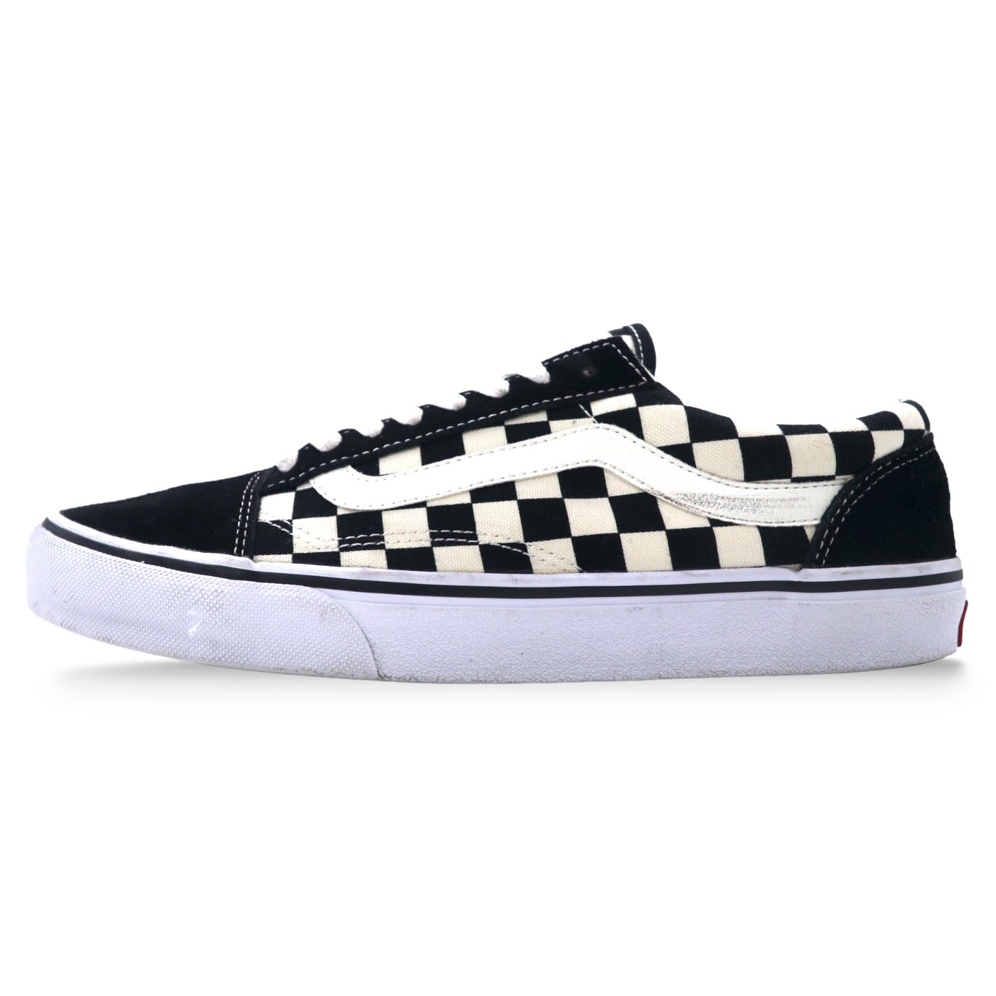 VANS オールドスクール チェッカーフラッグ スニーカー 28cm ブラック ホワイト スエードレザー キャンバス V36CL+ OLD SKOOL DX BLK / WHT CHECK 556436-0009