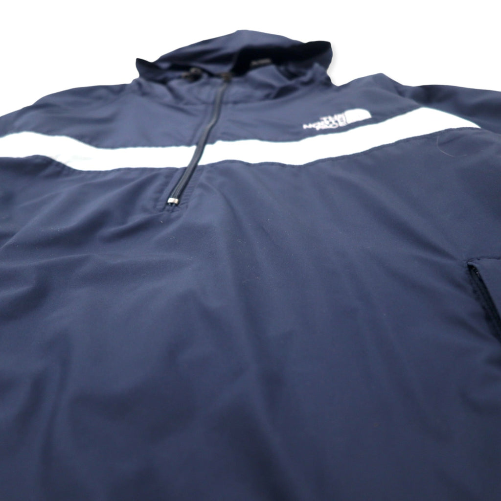 THE NORTH FACE アノラックパーカー M ネイビー ポリエステル ポケッタブル ワンポイントロゴ刺繍 NP0209 日本製