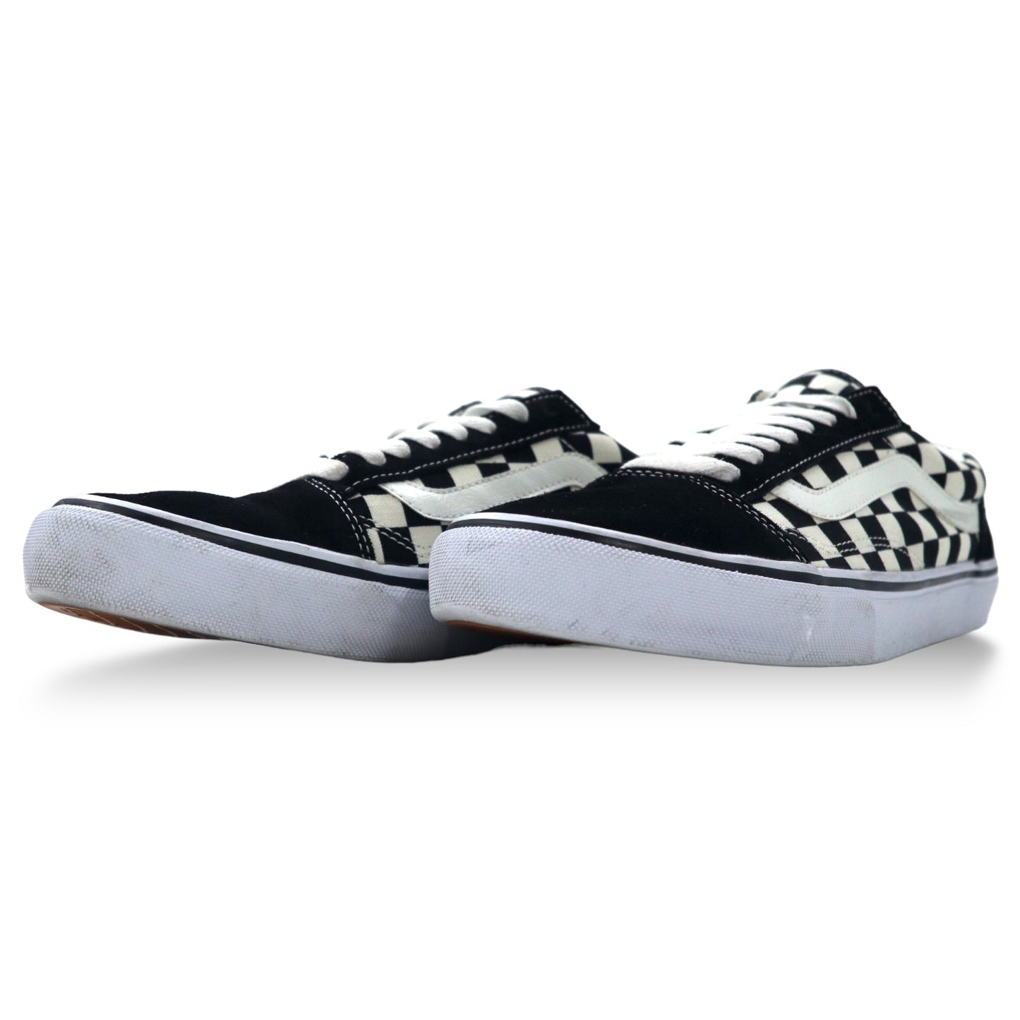 VANS オールドスクール チェッカーフラッグ スニーカー 28cm ブラック ホワイト スエードレザー キャンバス V36CL+ OLD SKOOL DX BLK / WHT CHECK 556436-0009