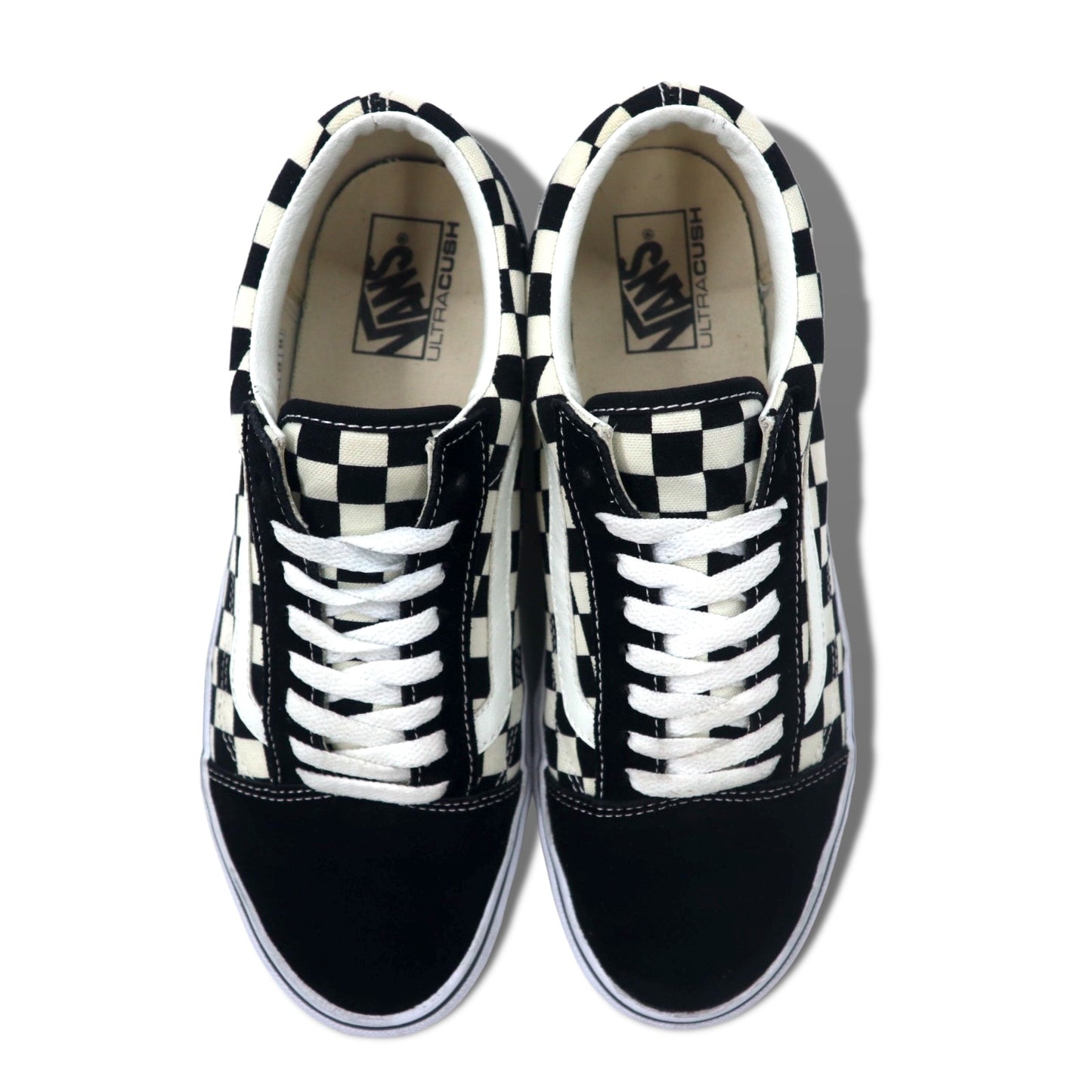 VANS オールドスクール チェッカーフラッグ スニーカー 28cm ブラック ホワイト スエードレザー キャンバス V36CL+ OLD SKOOL DX BLK / WHT CHECK 556436-0009