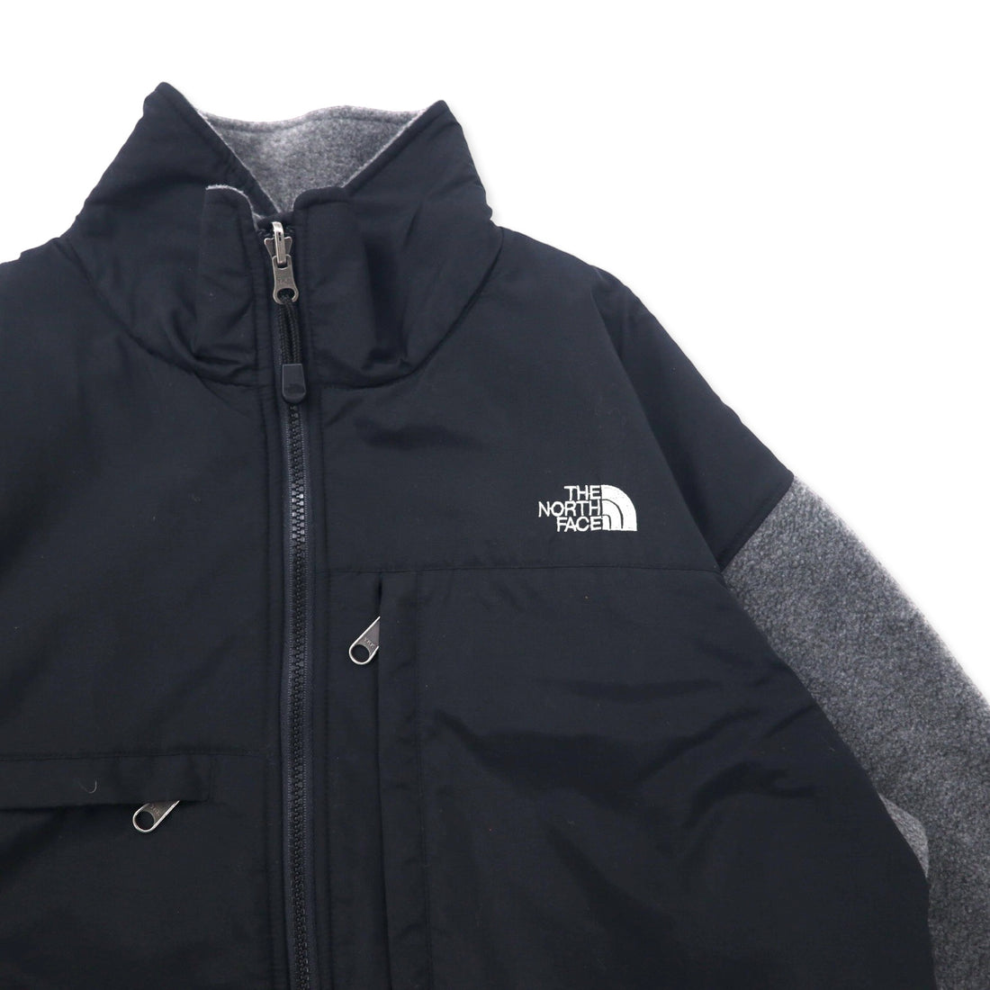 THE NORTH FACE Denali Jacket Fleece LL Gray Polyester POLARTEC One Point Logo Embroidery NL45001A