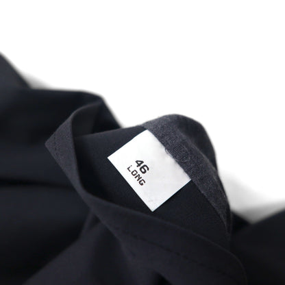 BOTANY500 1980s USA-Made Double-Breasted Trench Coat, XL, Black, with Belt and Detachable Liner and Epaulettes