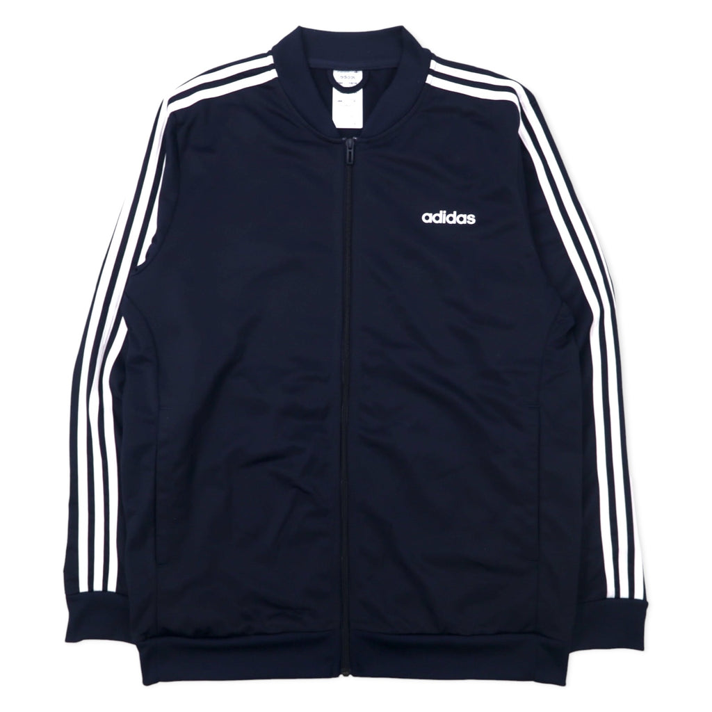 adidas 3-stripe tricot track jacket, jersey set, 2XO, navy, polyester, M, CORE, DV2468