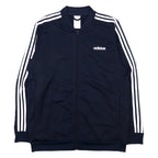 adidas 3-stripe tricot track jacket, jersey set, 2XO, navy, polyester, M, CORE, DV2468