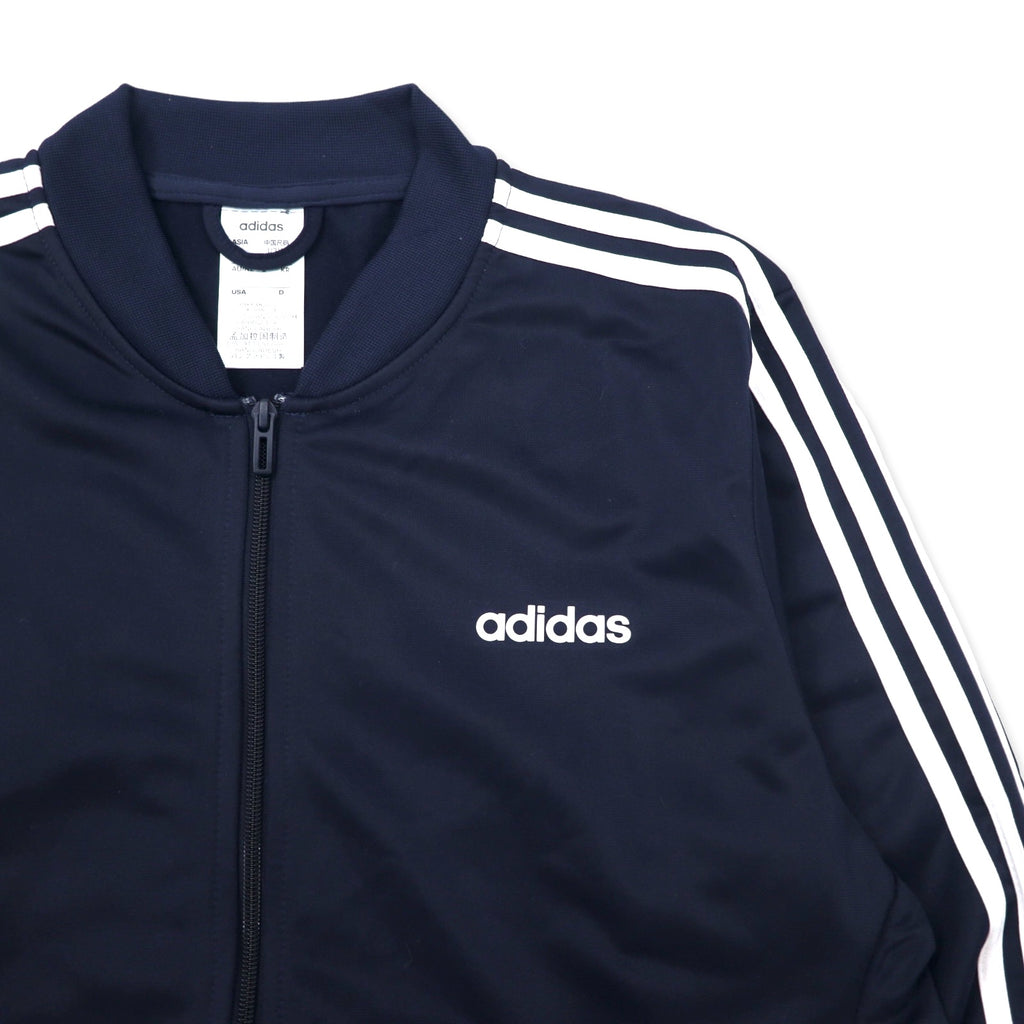 adidas 3-stripe tricot track jacket, jersey set, 2XO, navy, polyester, M, CORE, DV2468
