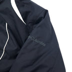 Columbia 3WAY マウンテンパーカー フリースジャケット M ブラック ナイロン 防水 ジップインジップ搭載 INTERCHANGE ライナー着脱式 フード着脱式 ドローコード XL7654