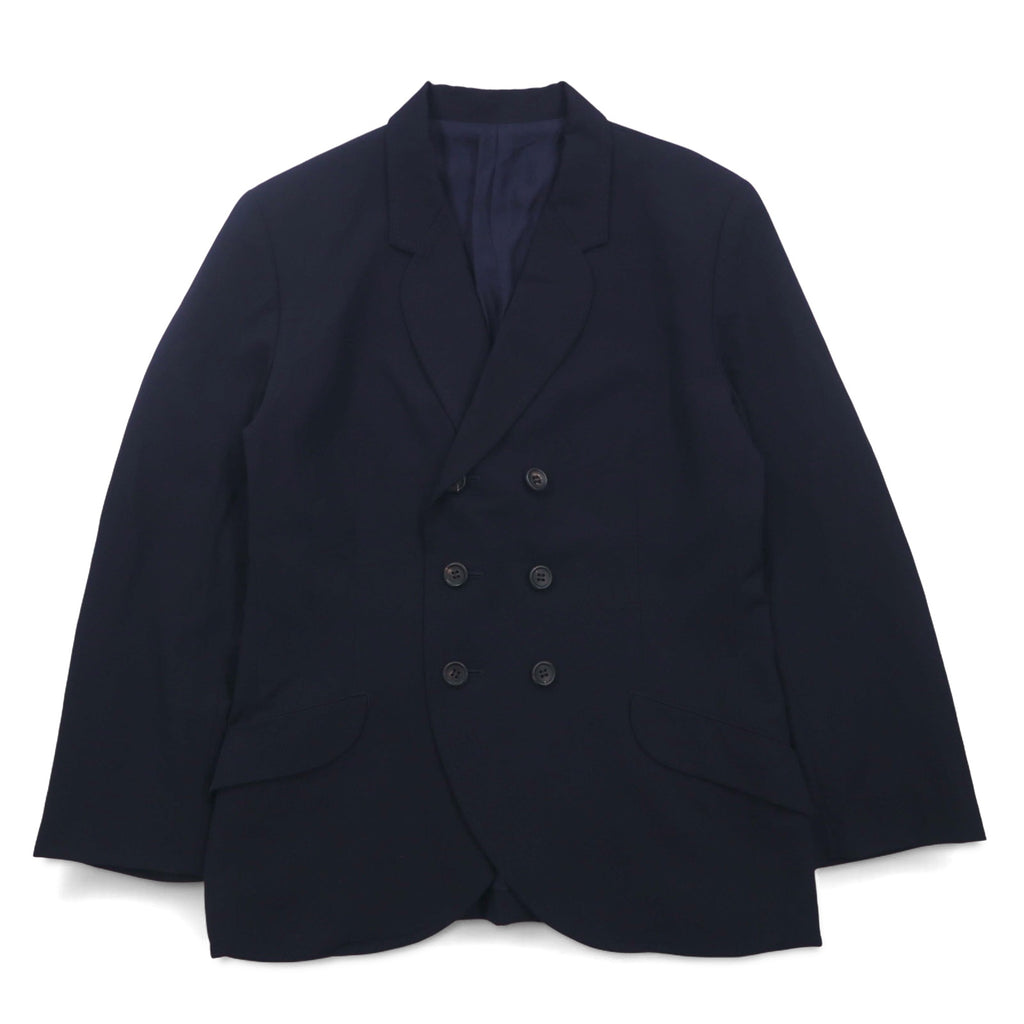 Y's 90s Double-breasted Tailored Jacket Blazer Navy Blazer S Navy Gabardine YT-J06_100 Made in Japan