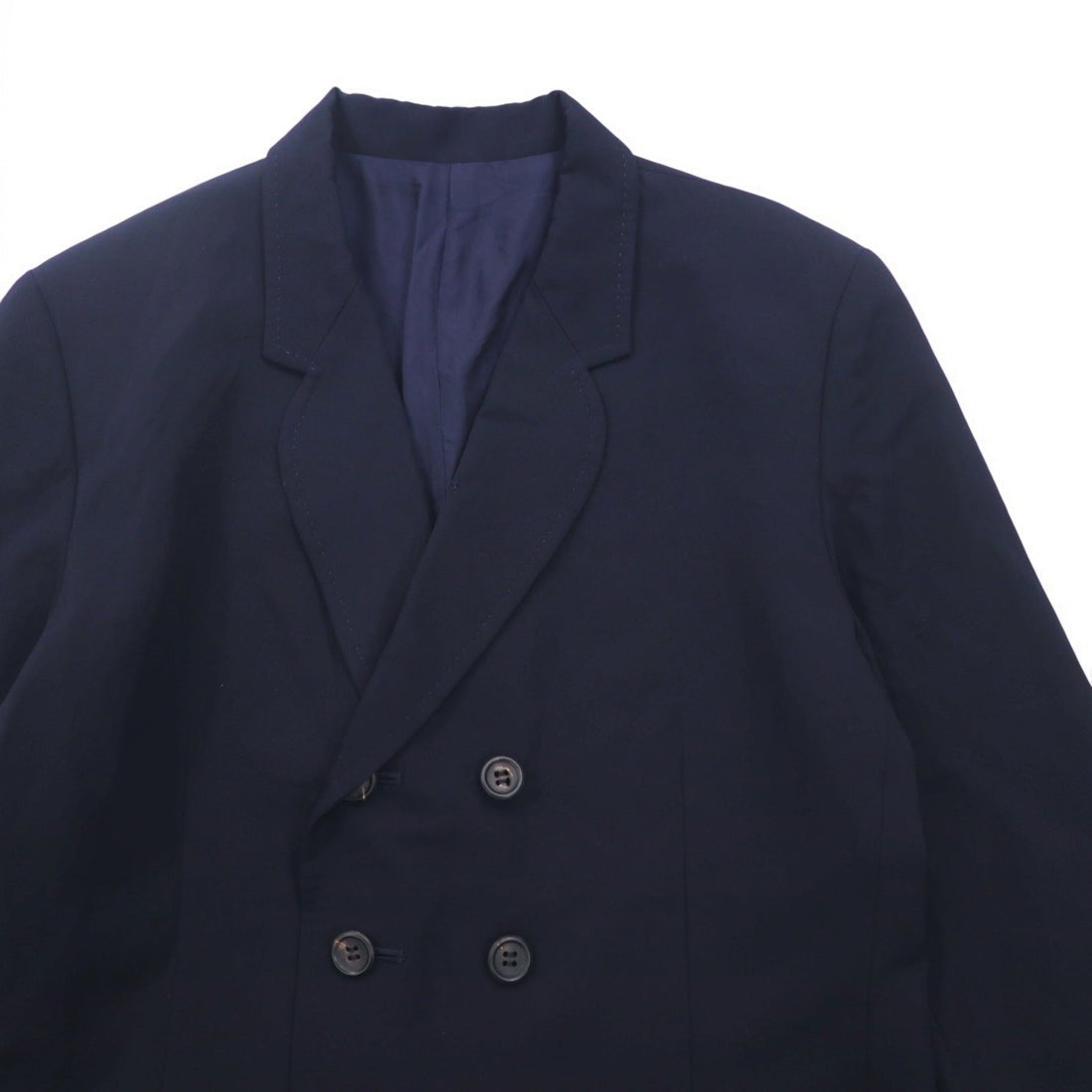 Y's 90s Double-breasted Tailored Jacket Blazer Navy Blazer S Navy Gabardine YT-J06_100 Made in Japan