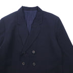 Y's 90s Double-breasted Tailored Jacket Blazer Navy Blazer S Navy Gabardine YT-J06_100 Made in Japan