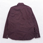 HUGO BOSS dress shirt L bordeaux cotton small pattern