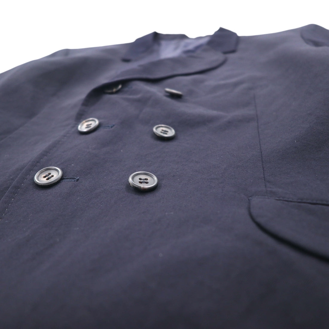 Y's 90s Double-breasted Tailored Jacket Blazer Navy Blazer S Navy Gabardine YT-J06_100 Made in Japan