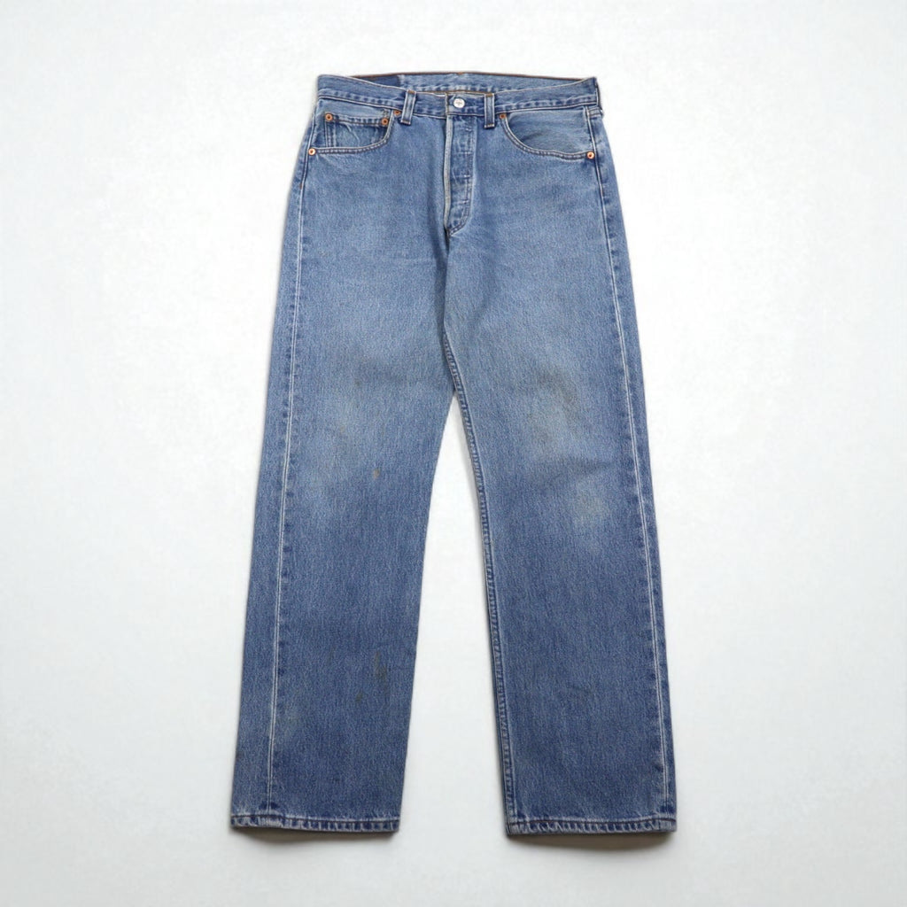 Levi's 90s Made in Canada Euro Levi's 501 Denim Pants, Size M, Indigo Blue, Button Fly, 501 0193