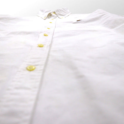 Ralph Lauren ポロベア オックスフォード ボタンダウン シャツ L ホワイト コットン 刺繍 ワンポイント