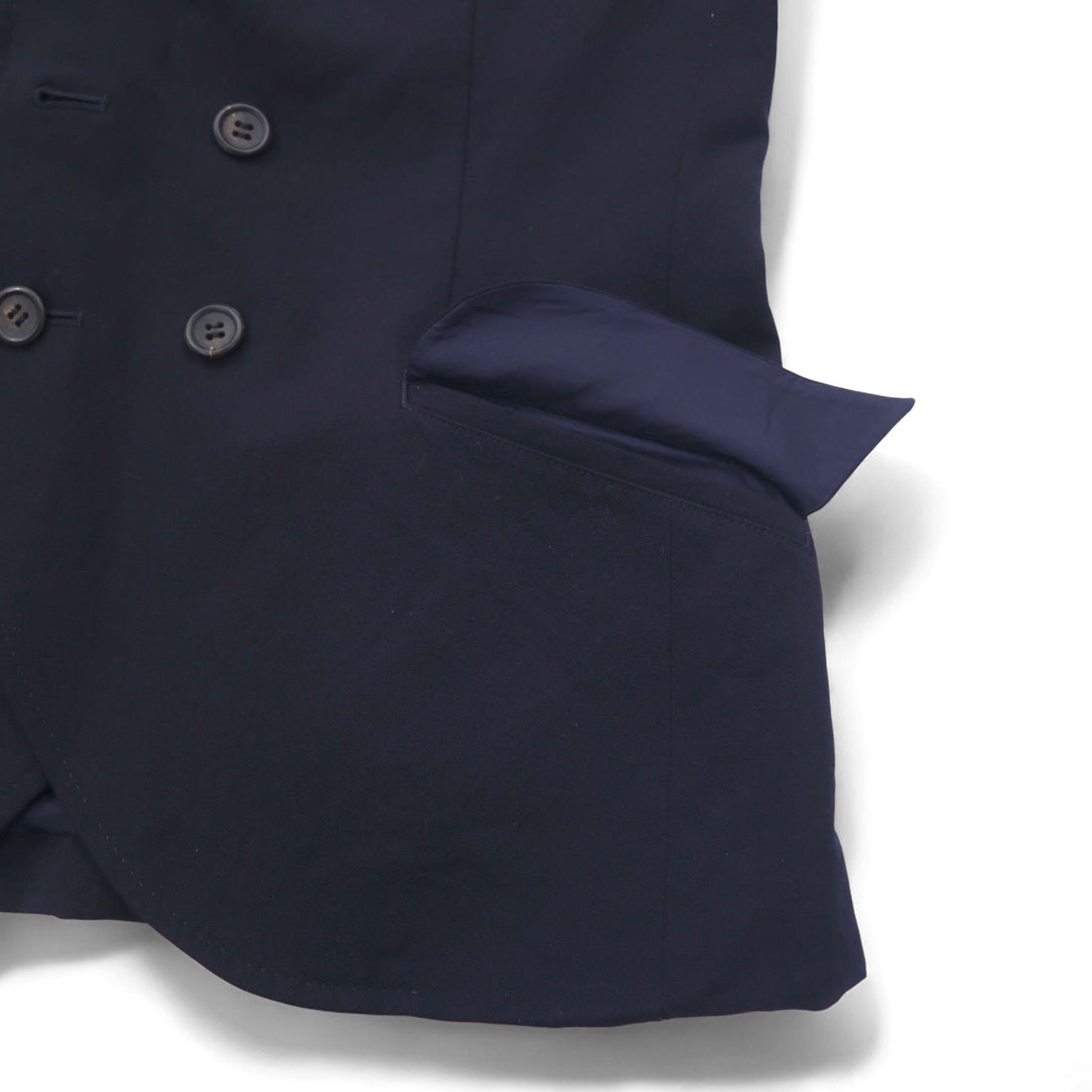Y's 90s Double-breasted Tailored Jacket Blazer Navy Blazer S Navy Gabardine YT-J06_100 Made in Japan