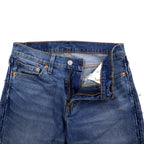 Levi's 511 Slim Fit Sideline Cut-Off Denim Pants Size 29 Blue Cotton Zipper Fly 04511-3327