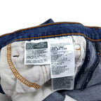 Levi's 511 Slim Fit Sideline Cut-Off Denim Pants Size 29 Blue Cotton Zipper Fly 04511-3327
